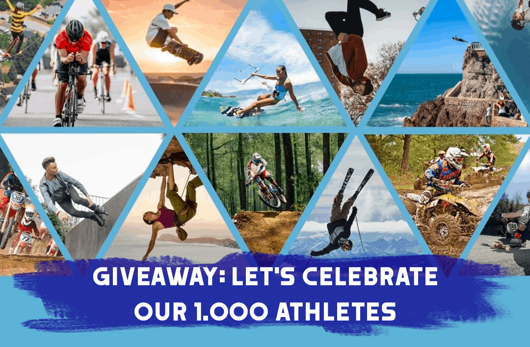 Giveaway: Let’s celebrate our 1,000 athletes!