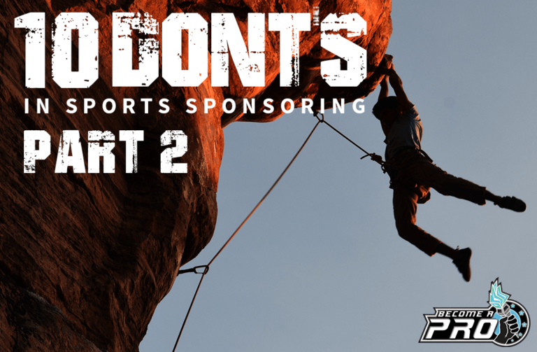 Dont's in sports sponsoring Part 2